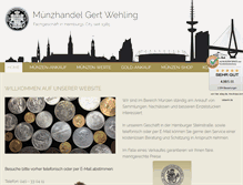 Tablet Screenshot of muenzen-ankauf-hamburg.de